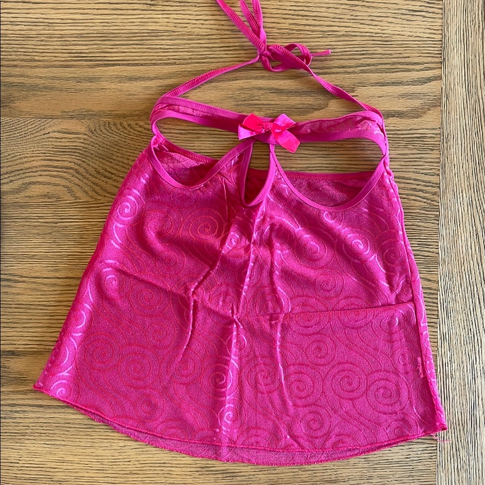 y2k pink top